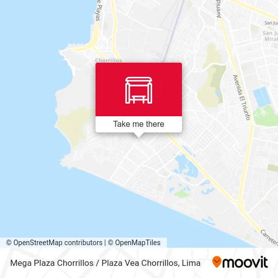 Mega Plaza Chorrillos / Plaza Vea Chorrillos map