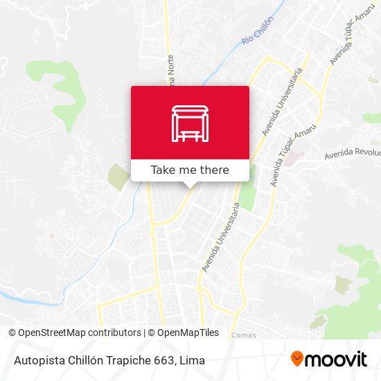 Mapa de Autopista Chillón Trapiche 663