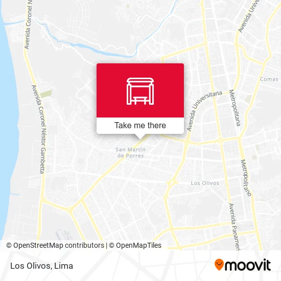 Los Olivos map