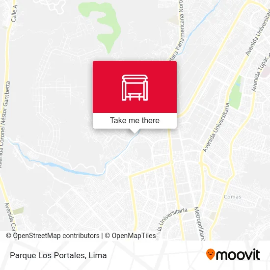 Parque Los Portales map