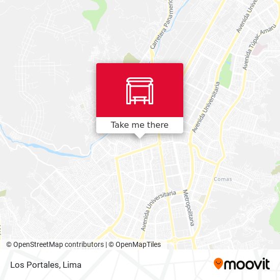 Los Portales map