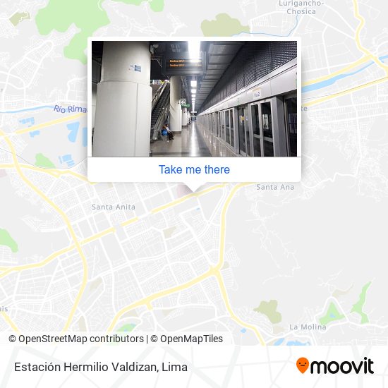 Estación Hermilio Valdizan map