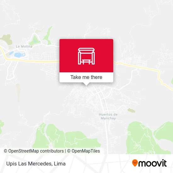 Upis Las Mercedes map