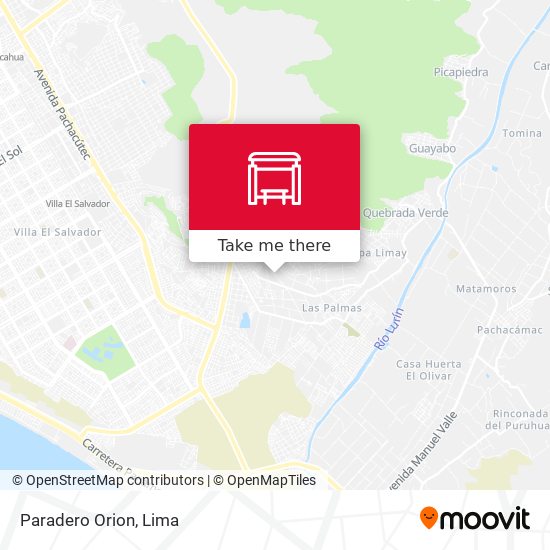 Mapa de Paradero Orion