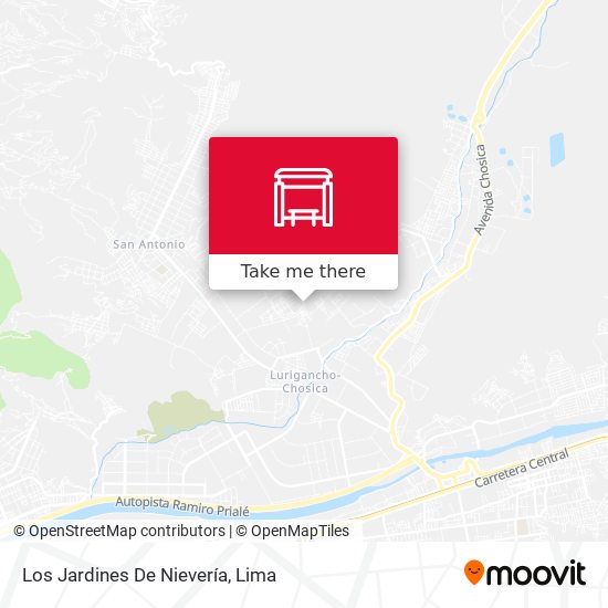 Los Jardines De Nievería map