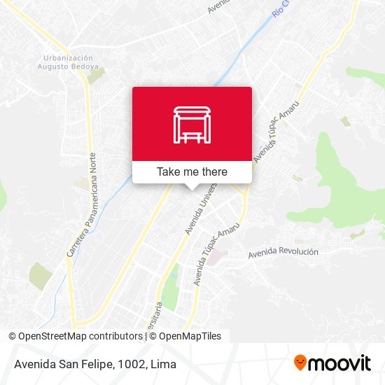 Mapa de Avenida San Felipe, 1002