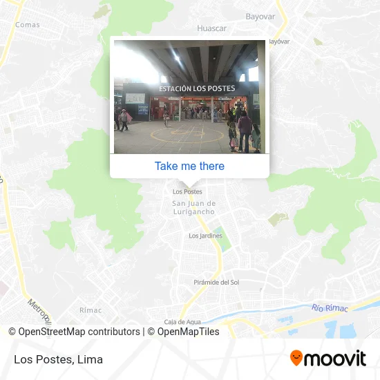 Los Postes map