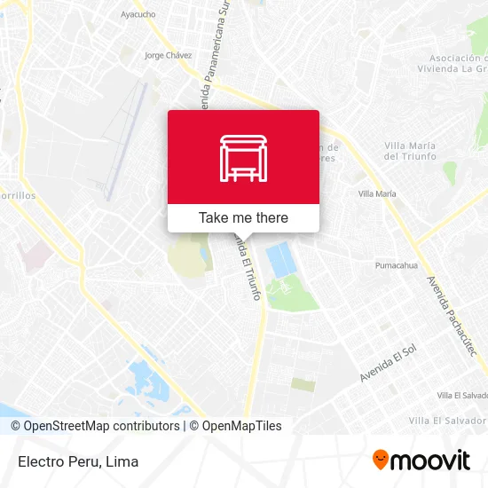 Electro Peru map