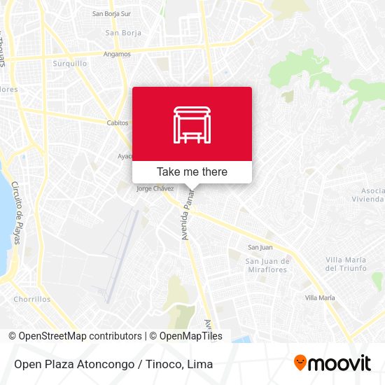 Open Plaza Atoncongo / Tinoco map