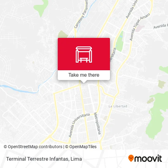 Mapa de Terminal Terrestre Infantas