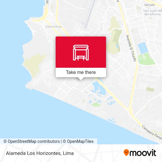Alameda Los Horizontes map
