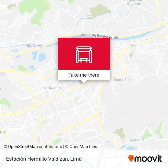 Mapa de Estación Hermilio Valdizan