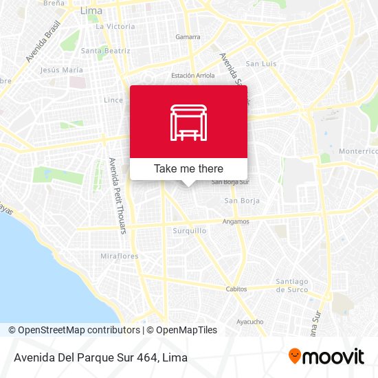 Mapa de Avenida Del Parque Sur 464