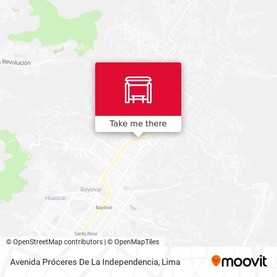 Avenida Próceres De La Independencia map
