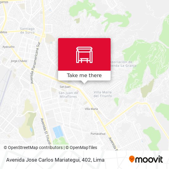 Avenida Jose Carlos Mariategui, 402 map