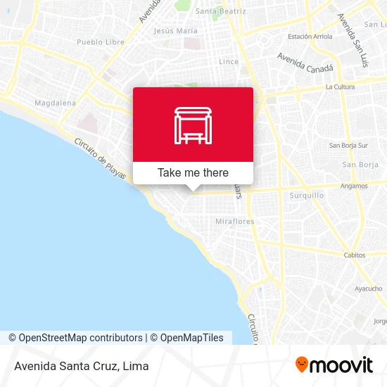 Avenida Santa Cruz map