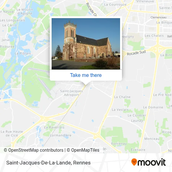 Mapa Saint-Jacques-De-La-Lande
