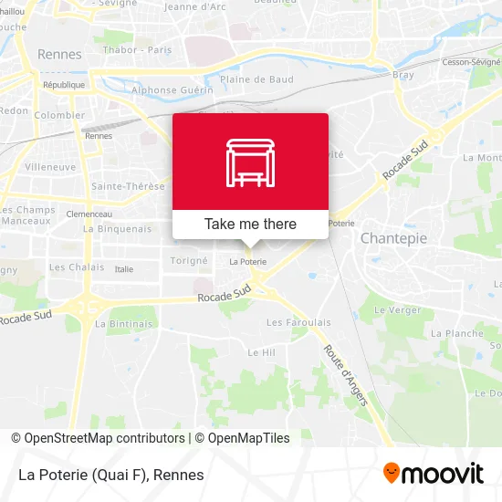 La Poterie (Quai F) map