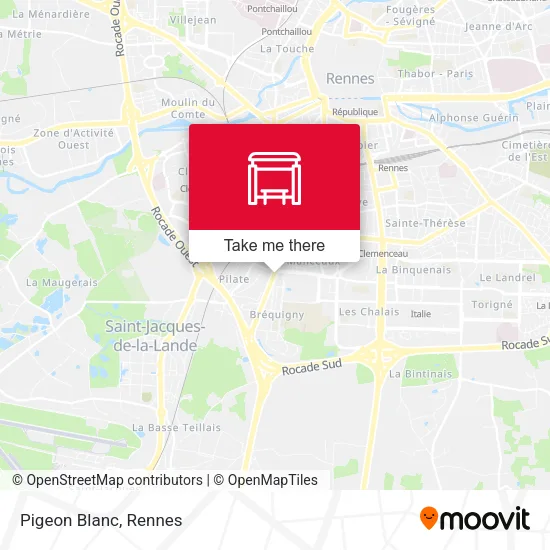 Pigeon Blanc map