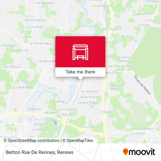 Betton Rue De Rennes map