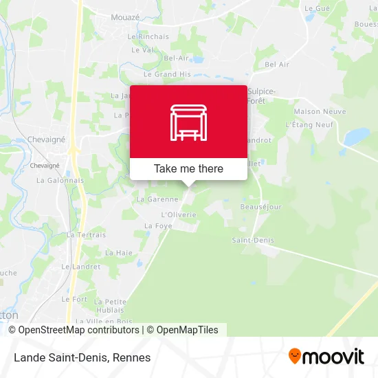 Lande Saint-Denis map