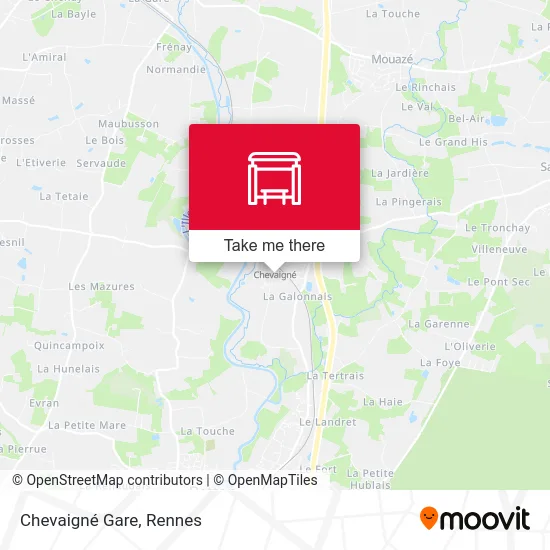 Chevaigné Gare map