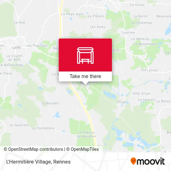 L'Hermitière Village map