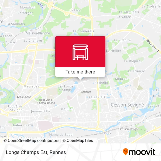 Longs Champs Est map