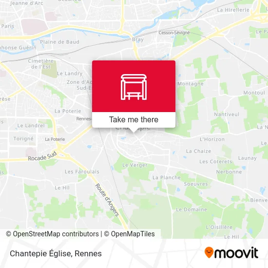 Chantepie Église map