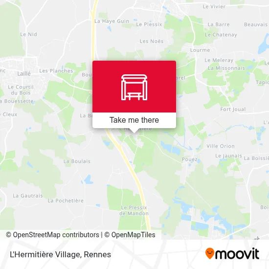 L'Hermitière Village map