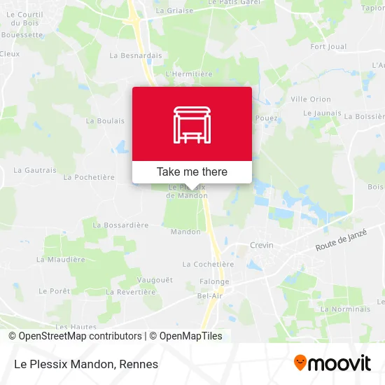 Le Plessix Mandon map