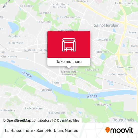 La Basse Indre - Saint-Herblain map