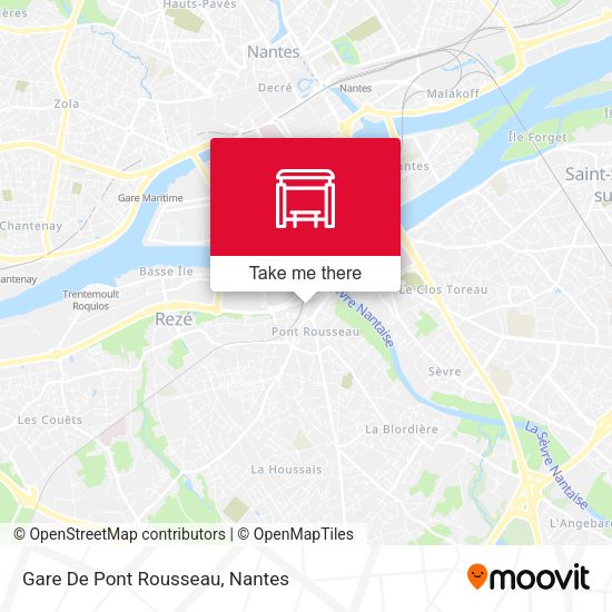 Gare De Pont Rousseau map