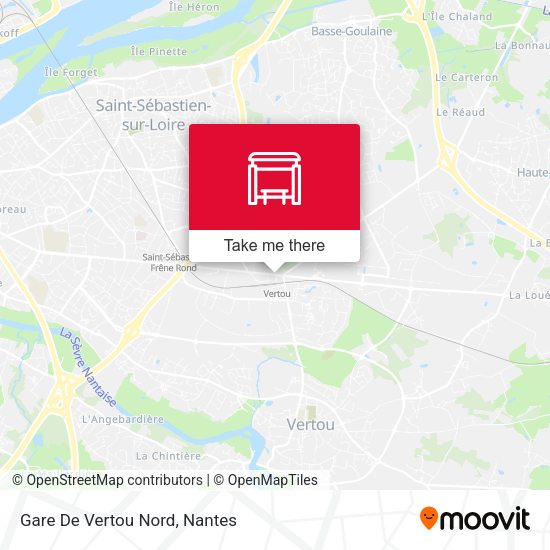Gare De Vertou Nord map