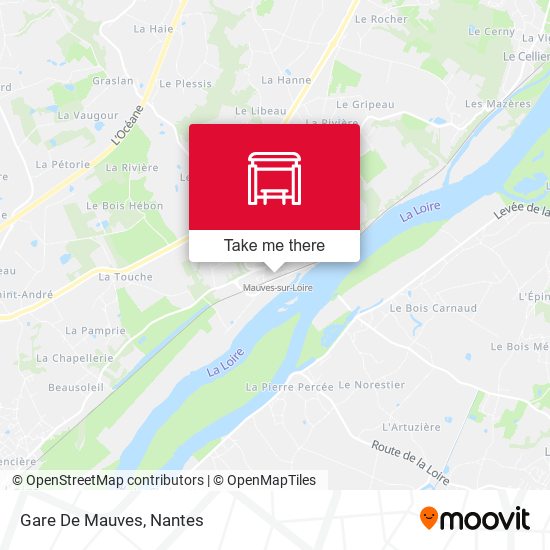 Gare De Mauves map