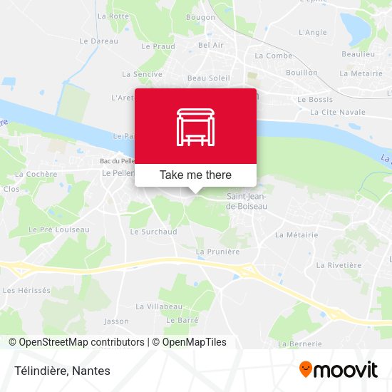 Télindière map