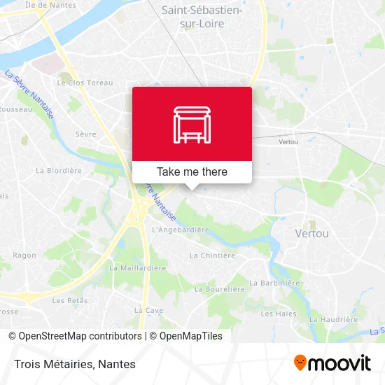 Trois Métairies map