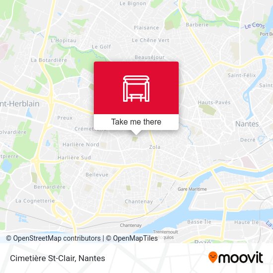 Cimetière St-Clair map