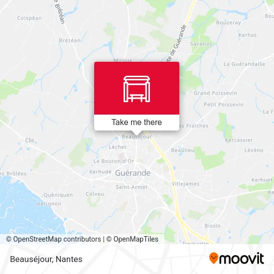 Beauséjour map