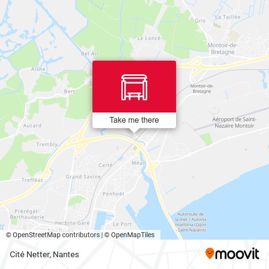 Cité Netter map