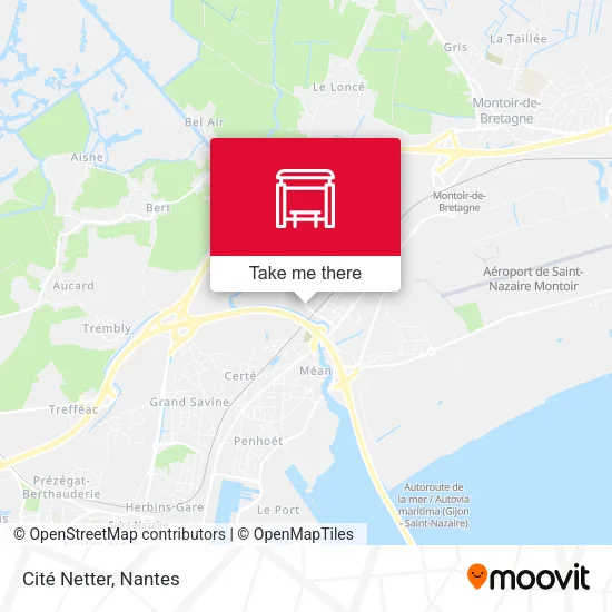 Cité Netter map