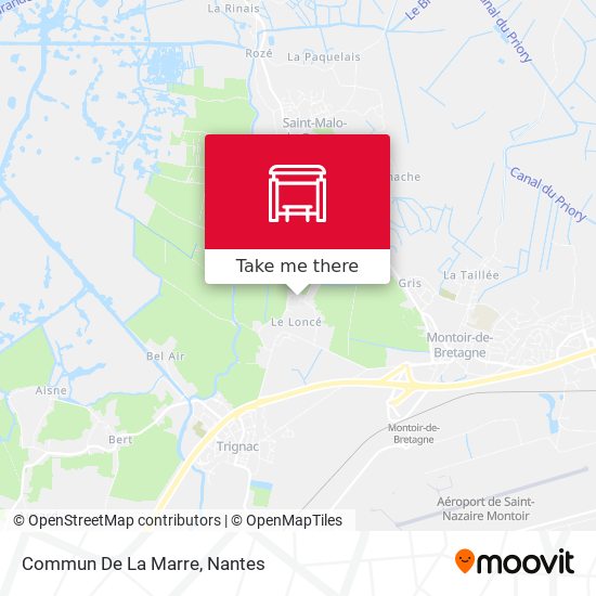 Commun De La Marre map