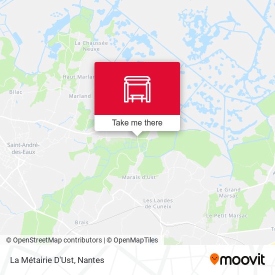 La Métairie D'Ust map