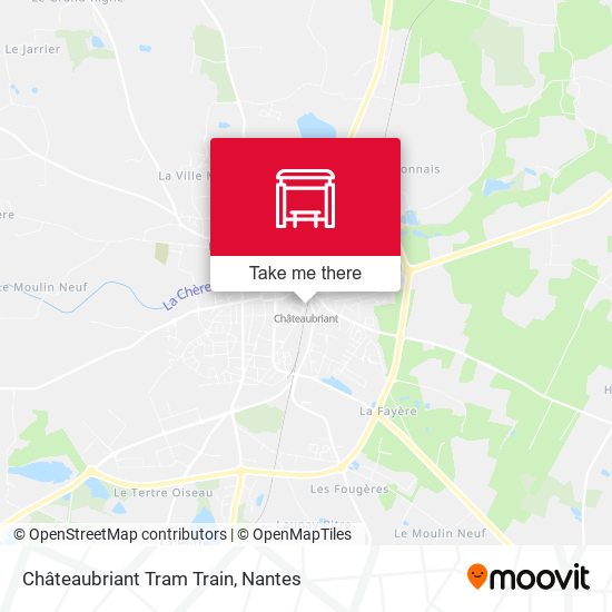 Châteaubriant Tram Train map