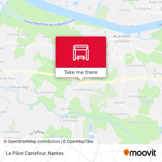 Le Pilon Carrefour map