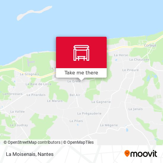 La Moisenais map