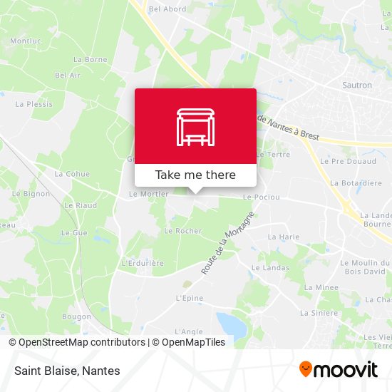 Saint Blaise map