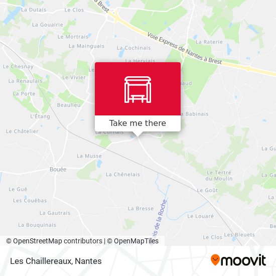 Les Chaillereaux map