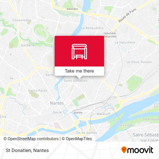 St Donatien map
