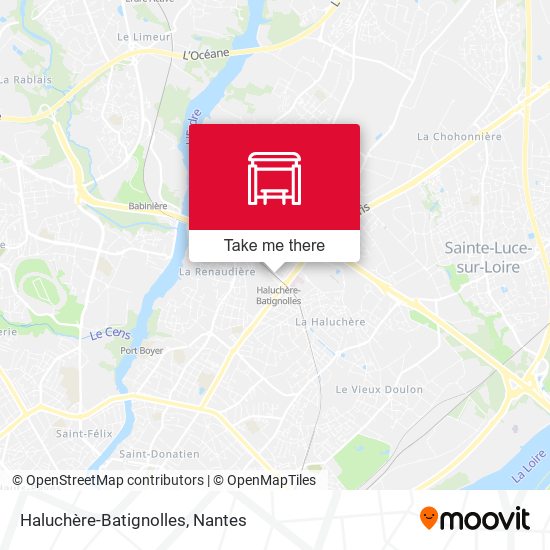 Haluchère-Batignolles map